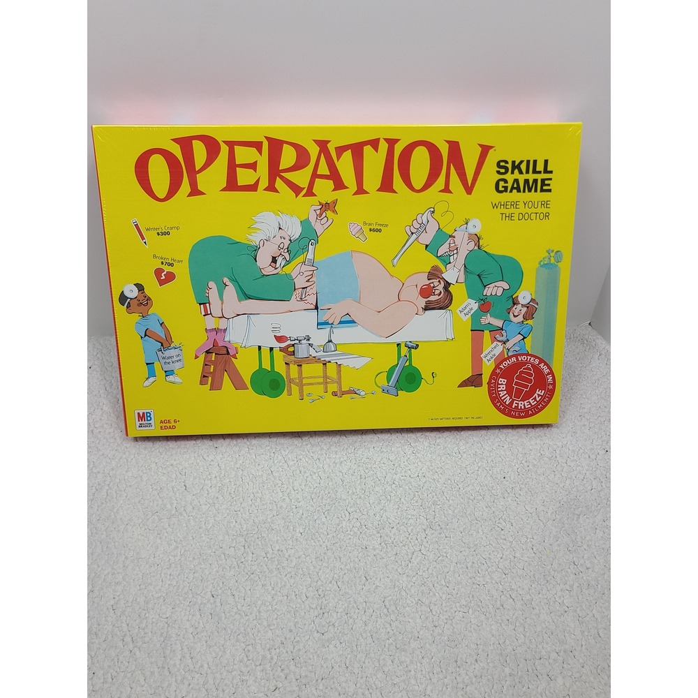 Milton Bradley Operation Skill Game Cavity Sam Electronic Board Game New Sealed